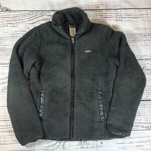 Patagonia Women's Charcoal Teddy Jacket L